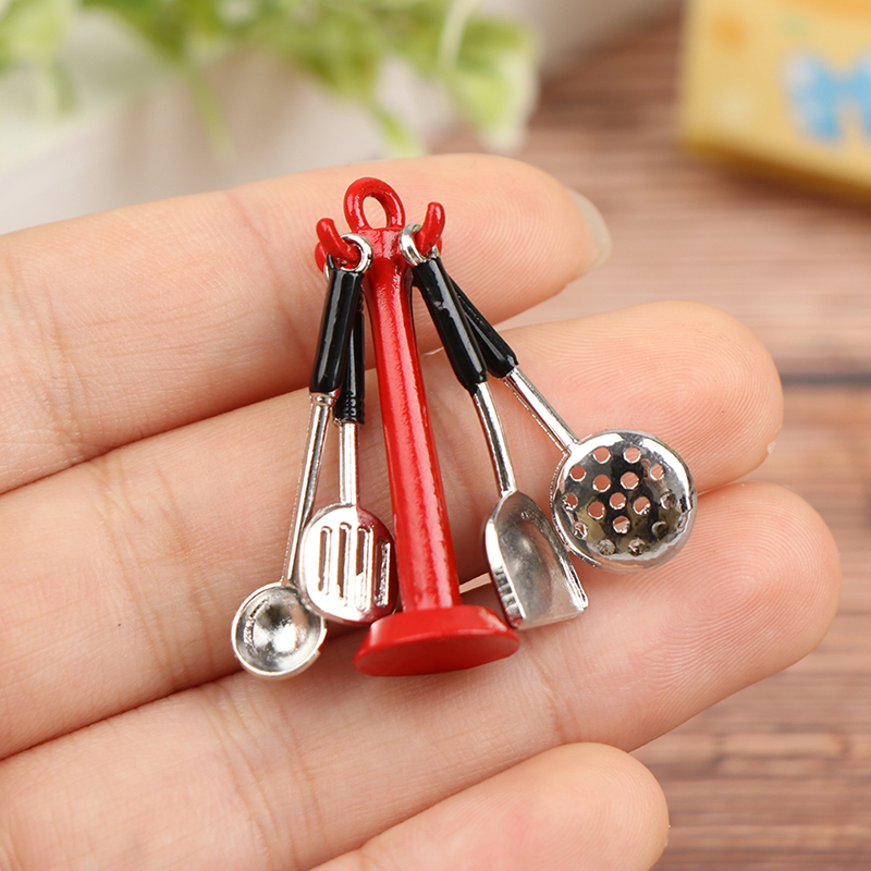 Kids Outdoor Kitchen Accessories - 1:12 Evcilik mutfak eşyası Dikey Asılı