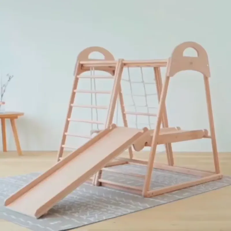 Kids Outdoor Climbing Frame - Çocuklar için Montessori Ahşap Anaokulu İç