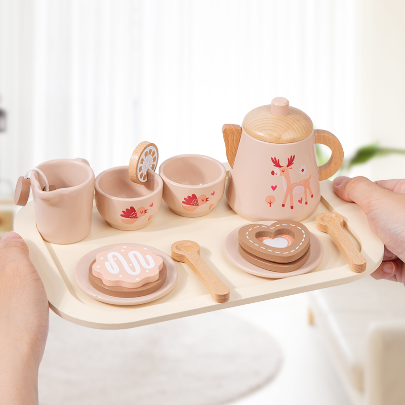 Öğleden sonra çay seti ahşap o - Kids Outdoor Kitchen Accessories incelemesi ve fiyatı
